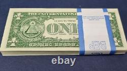 FULL Pack of 100 Consecutive One Dollar Bills $1 1963 A UNCIRCULATED #55167