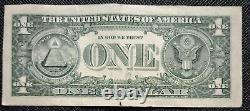 Fancy Serial Number 00005555 Star Note One Dollar Bill