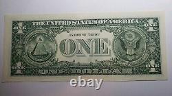 Fancy Serial Number $1 one dollar US Currency Paper Money bill ladder