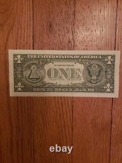 Fancy Serial Number 3897 3897 One Dollar Bill Note Repeater Federal Reserve 1$