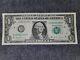 Fancy Serial Number Trinary Note With Bookends! $1 One Dollar Bill