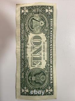 Fancy serial number 2017A One Dollar Note BIRTHDAY OR ANNIVERSARY Nov 19 1995