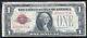 Fr. 1500 1928 $1 One Dollar Red Seal Legal Tender United States Note