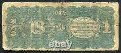 Fr. 18 1869 $1 One Dollar Rainbow Legal Tender United States Note