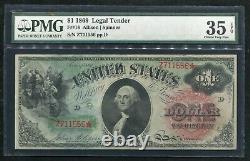 Fr. 18 1869 $1 One Dollar Rainbow Legal Tender United States Note Pmg Vf-35epq