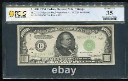 Fr. 2211-g 1934 $1,000 One Thousand Dollars Frn Chicago, IL Pcgs Banknote Vf-35