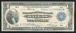 Fr. 742 1918 $1 One Dollar Frbn Federal Reserve Bank Note Dallas, Tx Vf+