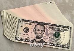 Great Gifts 5 Dollar Bill-One US 2017 HIGH QUALITY First Notes Uncirculated