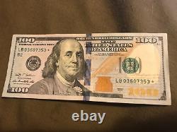 Hundred Dollar Bill (One Hundred Dollars), Star Note, 2009A LB03607353 B2