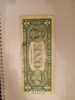 I 00004099 One 1$ Dollar Bill low serial number Star Note MinneapolisSerie2017