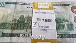 Lot 20x One Hundred ($2000) Dollar Bills Real U. S. Money from Pack. Normal Cash