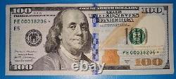 Low Serial Number Series 2017 A USA One Hundred Dollar Bill 2017A Star Note $100