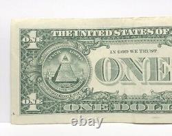 Near Solid 3s Fancy Serial Number One Dollar Bill F33233333E Seven 3s Trailing 3