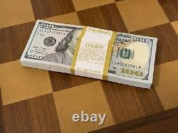 New Uncirculated $100 One Hundred Dollar Bill in sequential order from BEP real