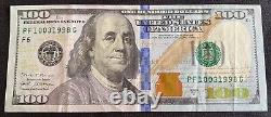 October 3rd 1998 Birthday or Anniversary Date Note $100 One Hundred Dollar Bill