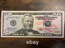 One $50 2017 A FIFTY DOLLAR NOTE E UNC GEMS OUT OF BEP STACK BRICK
