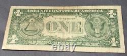One Dollar Bill Silver Certificate Blue Seal Series 1957B