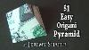 One Dollar Easy Origami Pyramid