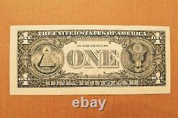 One Dollar Misaligned Federal Reserve Note Series 2001 Uncirculated Very Rare