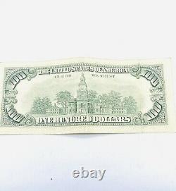 One Hundred Dollar Bill Series 1990 Serial Number A35456729a