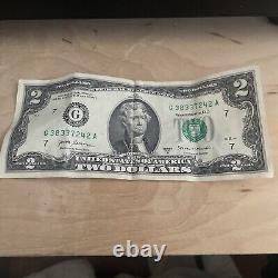 One Two Dollar Bill 2017 A