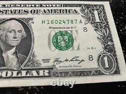 One dollar bill full misprint 2006