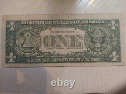 One dollar bill silver certificate