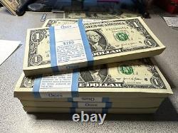 Pack Of 100 $1 DOLLAR 2021 $1 Notes UNC H-A (ST LOUIS H) FRN BUNDLE