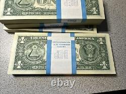 Pack Of 100 $1 DOLLAR 2021 $1 Notes UNC H-A (ST LOUIS H) FRN BUNDLE