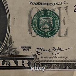 RARE! 2013 B Duplicate $1 One Dollar Bill Star Note B03509928