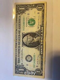 Rare 2017 1 dollar star note in good condition