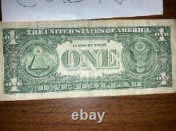 Rare Fancy Serial One Dollar Bill Trinary And Quad Two Digit Birthday (19991111)