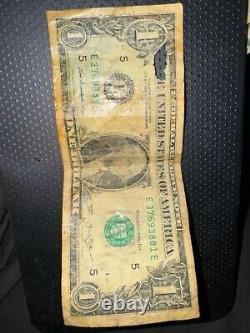 Rare One Dollar Bill 2013 Series