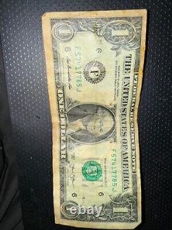 Rare One Dollar Bill 2013 Series