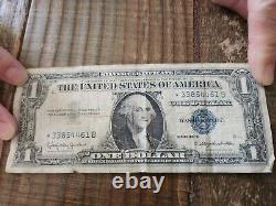 Rare Silver Certificate Blue Seal $1 One Dollar Bill, 1957