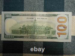 Repeater Serial Number Fancy 63252563 $100 One Hundred Dollar Bill Note 2009a
