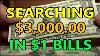 Searching 3 000 In 1 One Dollar Bills Banknote Hunting For Unique United States Currency
