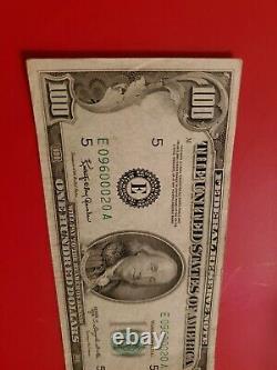 Series 1950 D $100 Federal Reserve Note One Hundred Dollar Bill