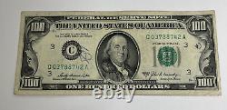 Series 1969 A US One Hundred Dollar Bill $100 Philadelphia C 03788742 A