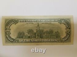 Series 1977 US One Hundred Dollar Note Bill $100 New York B17065796A