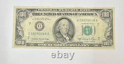 Series 1981A US One Hundred Dollar Bill $100 Chicago G 08050648 A small face AU