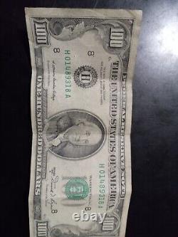 Series 1981 A 100 dollar bill