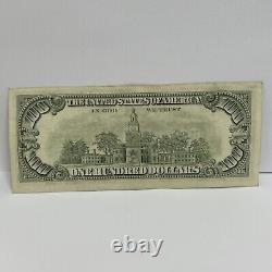 Series 1981 A US One Hundred Dollar Bill $100 New York B 43950710 A