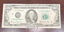 Series 1981 US One Hundred Dollar Bill $100 Cleveland D 01236551 A small face