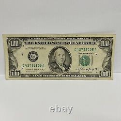 Series 1985 US One Hundred Dollar Bill $100 Chicago G 42785105 A