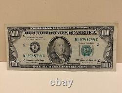 Series 1985 US One Hundred Dollar Bill $100 New York B 49745744 C