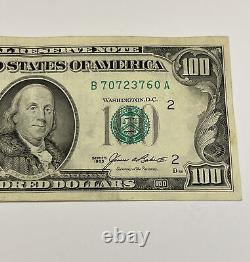 Series 1985 US One Hundred Dollar Bill $100 New York B 70723760 A
