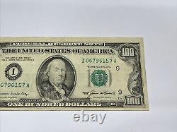 Series 1985 US One Hundred Dollar Bill Note $100 Minneapolis I 06796157 A