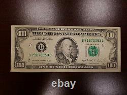 Series 1988 US One Hundred Dollar Bill $100 New York B71870253C