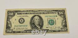 Series 1988 US One Hundred Dollar Bill $100 New York B 42266232 B